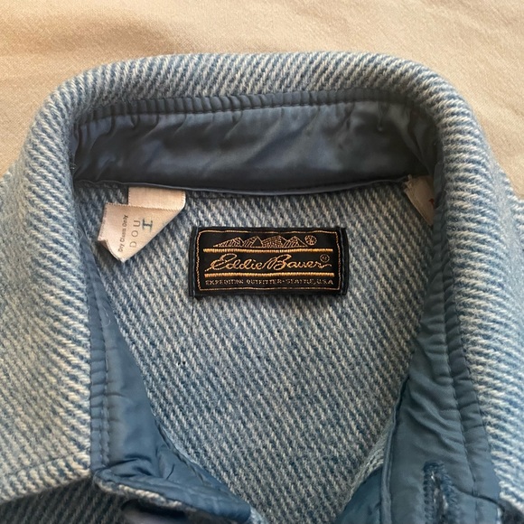 Vintage Men’s Eddie Bauer Pure Wool Flannel Jacket - Picture 5 of 6